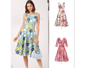 New Look N6748 Sewing Pattern Misses' Dress With Sleeve Variations - Size 8-18