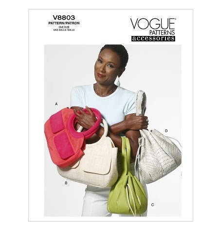 Vogue Handbag Pattern V8803 Lined Handbags in Four Variations Vogue  Accessories Sewing Pattern / Uncut Ff - Etsy India