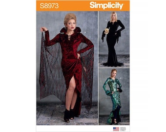SIMPLICITY Cartamodello S9089 per costume da donna, taglie 38 42 46 46