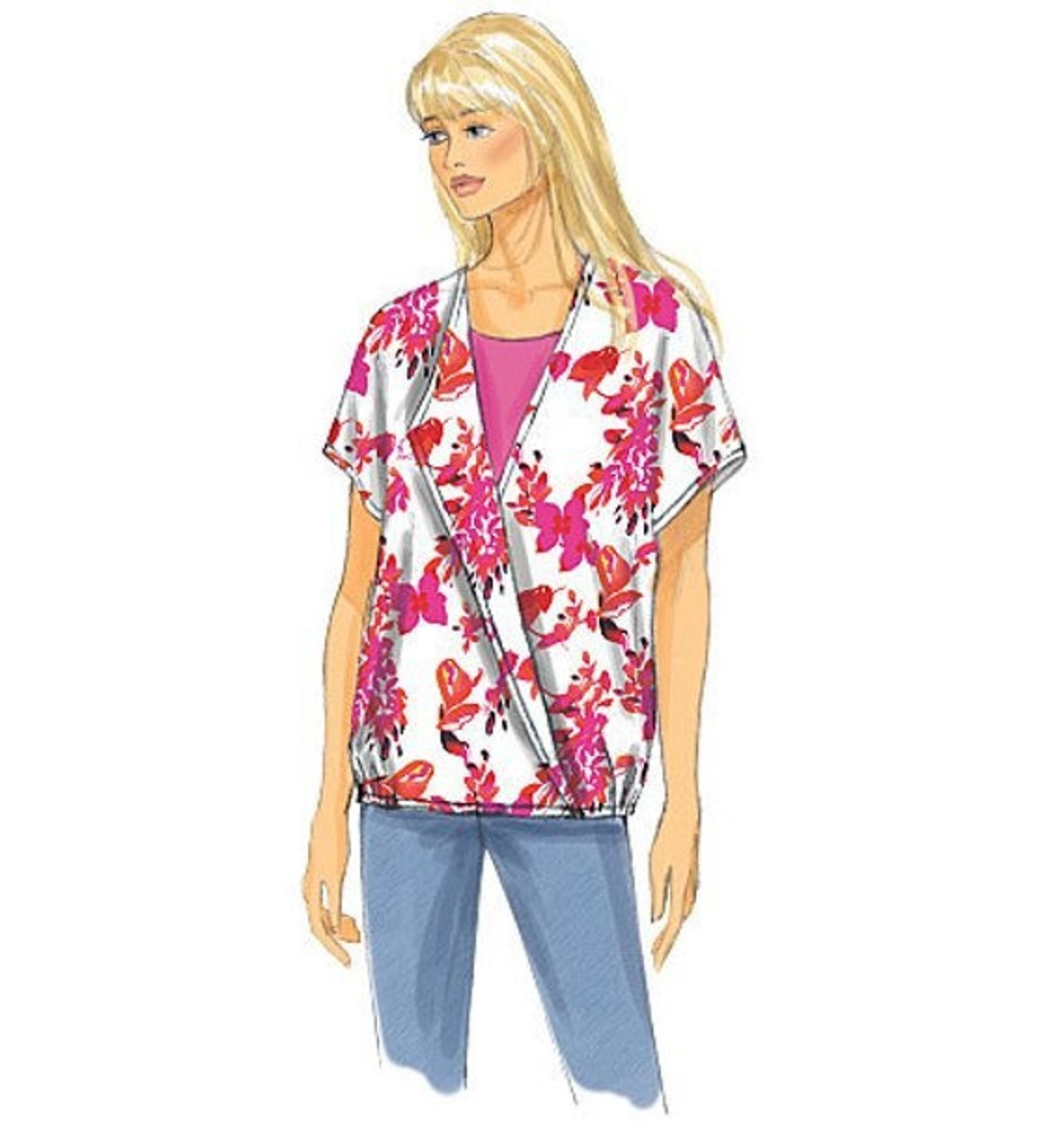 Butterick B6245 Misses Loose Fitting Pullover Tops Sewing Pattern Size ...