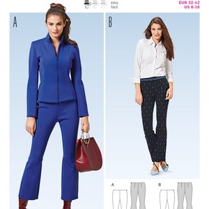 Burda Sewing Pattern 6601 Size 6-16 Misses Flared Pants Trousers  / Uncut FF