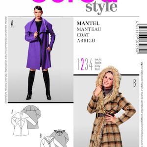 Burda 7275 Size 10-24 Misses Coat or Jacket Sewing Pattern  / Uncut FF