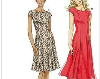 Vogue V8665 Misses' / Misses' Petite Dresses Sewing Pattern Size 8-14 or 16-24/ Uncut FF