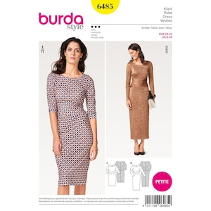 Burda Style 6485 - Misses Dresses Sewing Pattern / Uncut
