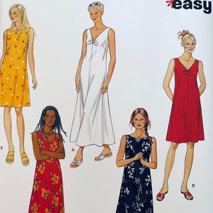 New Look 6866 - Sewing Pattern - Misses Maxi Dress, Summer Dress, V-neck  Dress, Pullover - Size S-XL (10-24)/uncut, FF - Etsy