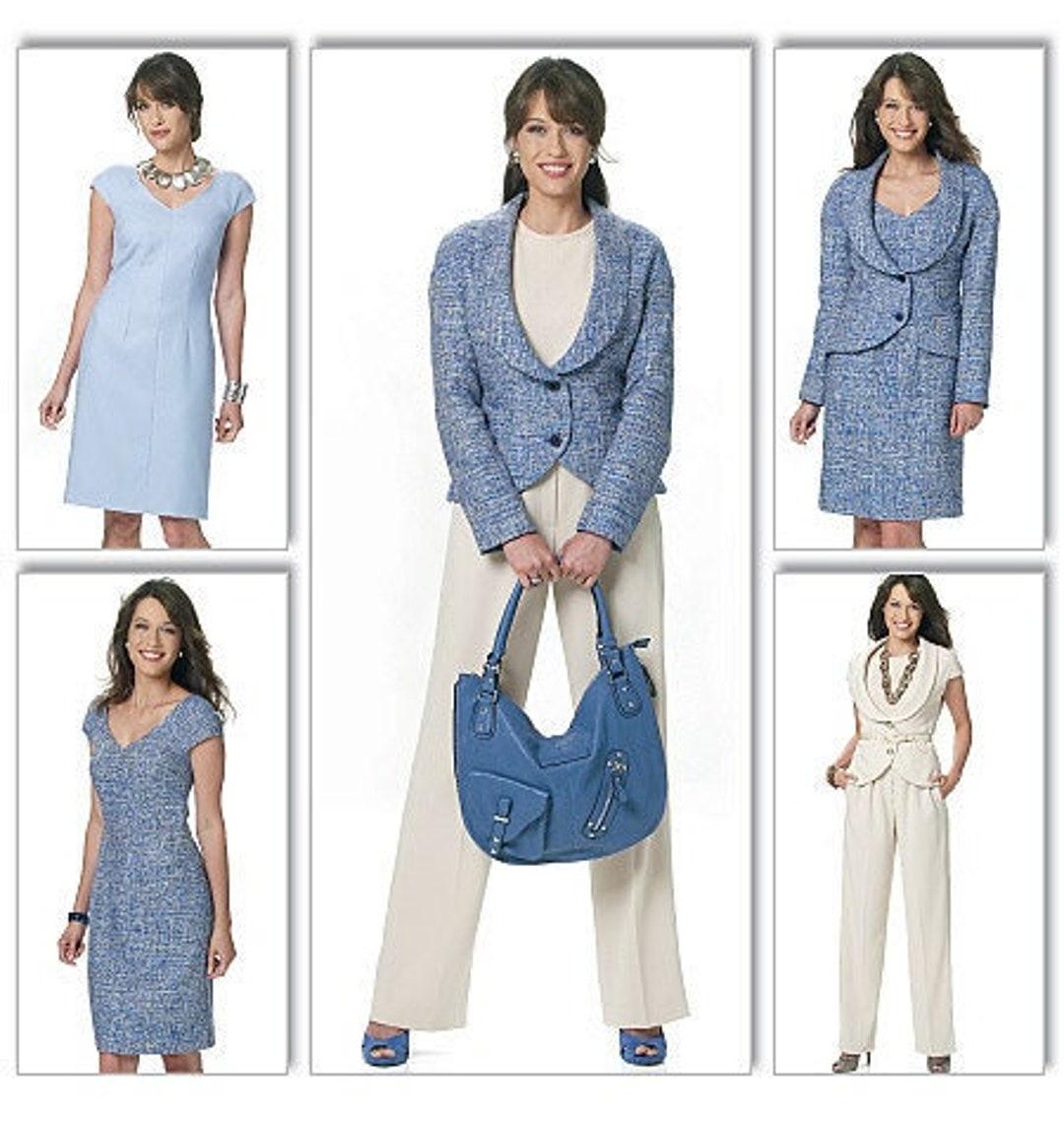 Butterick B5570 Misses Vest, Jacket, Dress and Pants Sewing Pattern