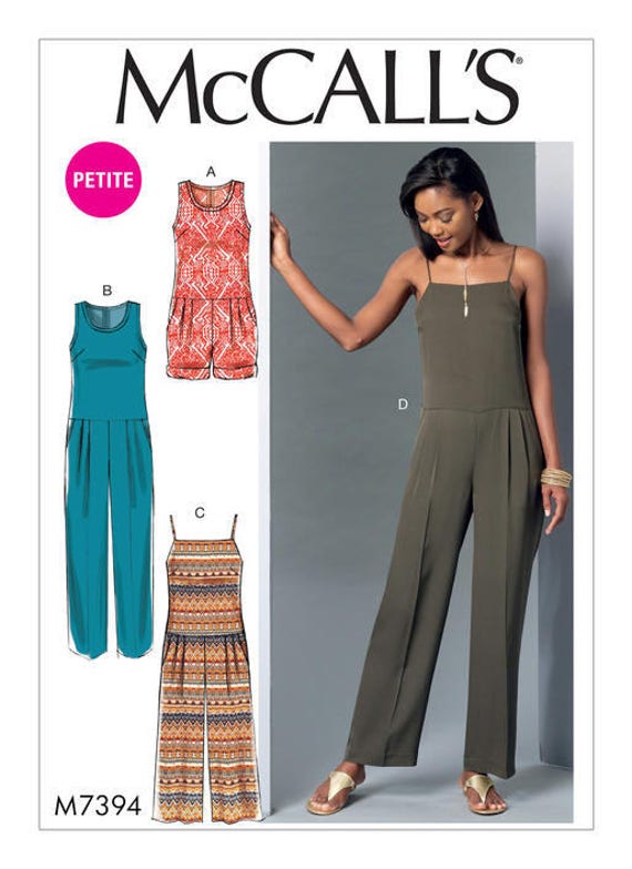 McCall's MP225 | Adult Petite Romper and Jumpsuits | Size 14-22