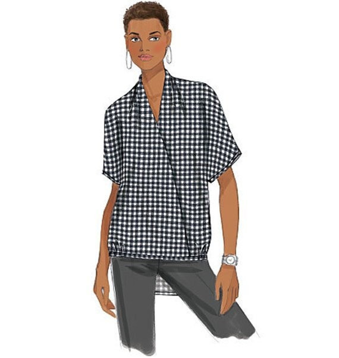 Butterick B6245 Misses Loose Fitting Pullover Tops Sewing Pattern Size ...