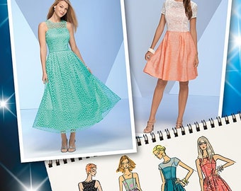 Simplicity 1415 misses' and misses' petite dress with bodice variations sewing pattern   size 4-12 or 14-22  / uncut ff