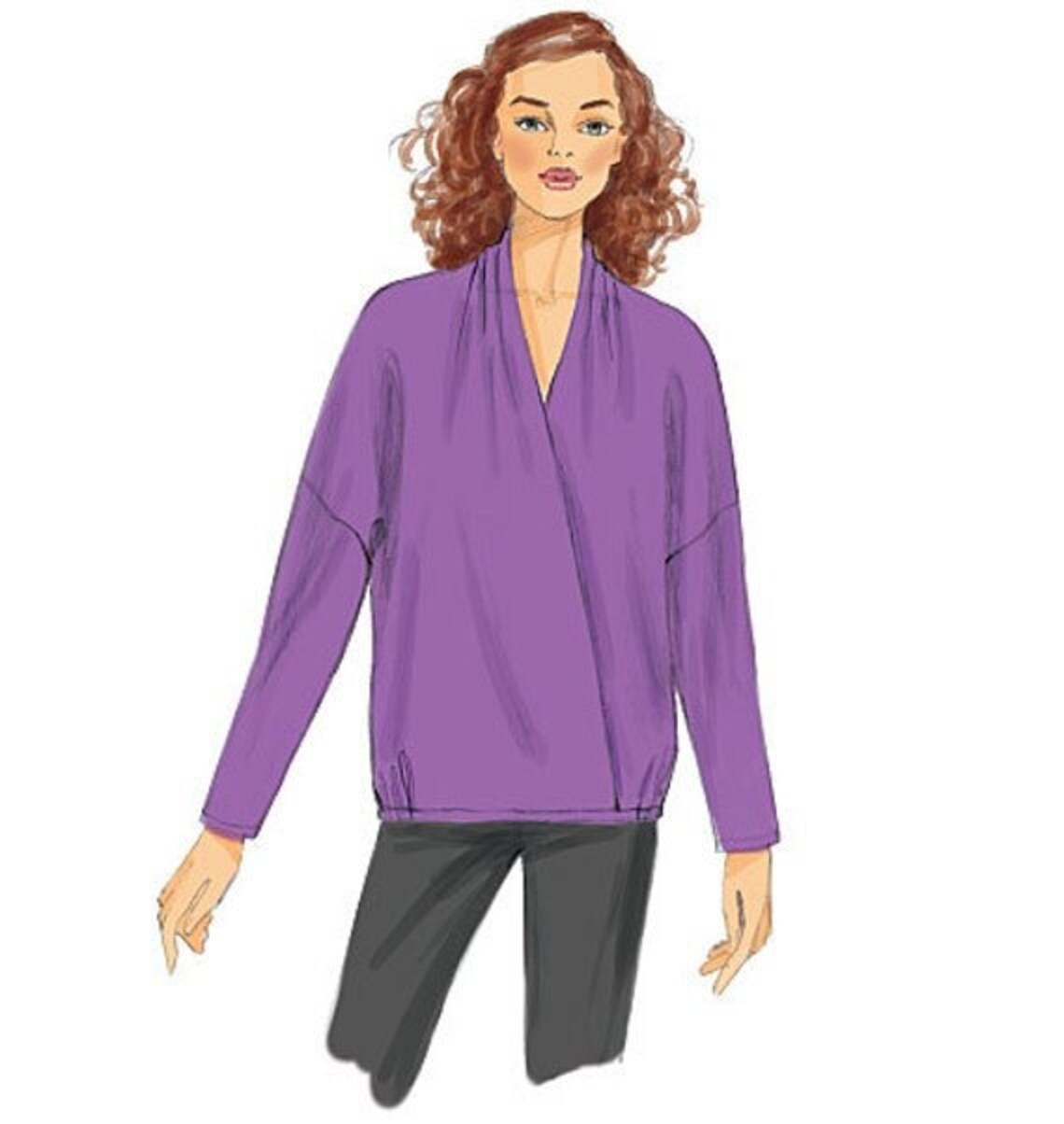 Butterick B6245 Misses Loose Fitting Pullover Tops Sewing Pattern Size ...