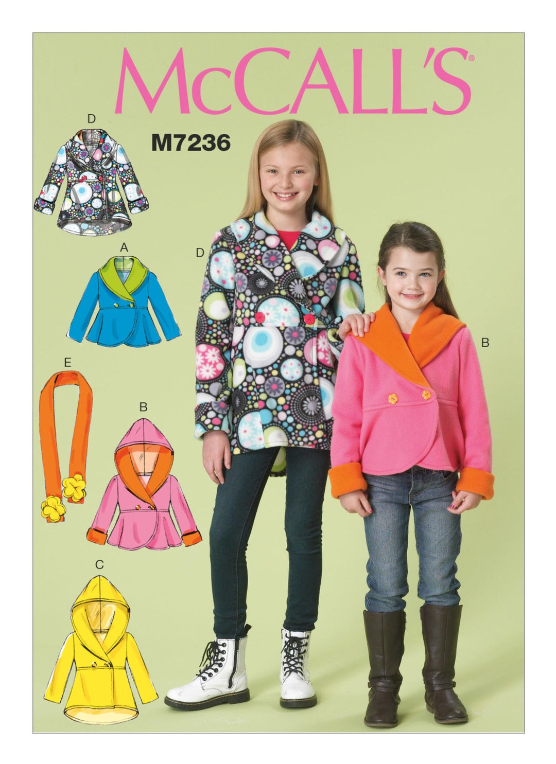 Mccall's M7236 Size 3-6 or 7-14 Children's/girls' - Etsy