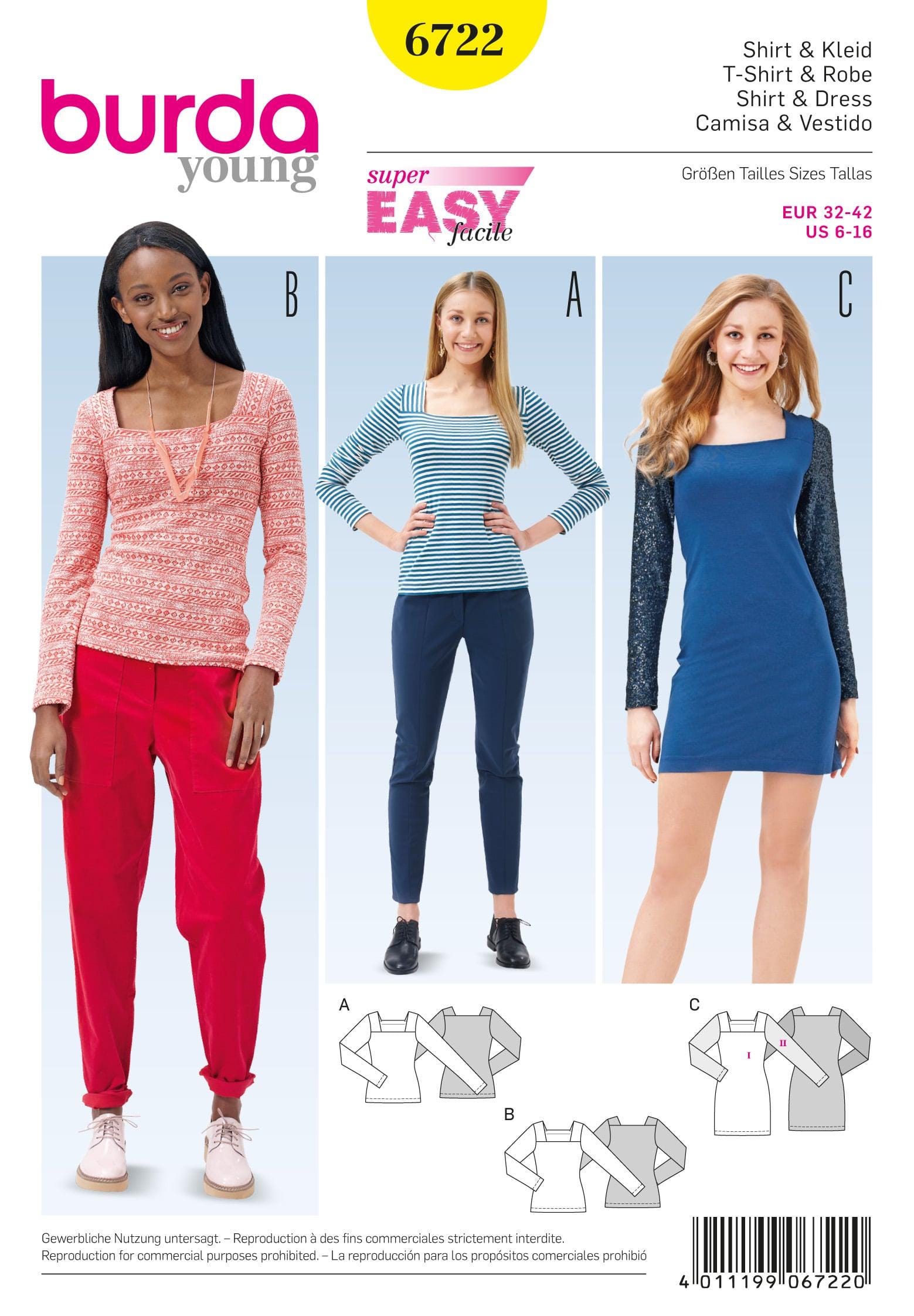 Burda Dress Pattern - Etsy Burda Dress Pattern - Etsy