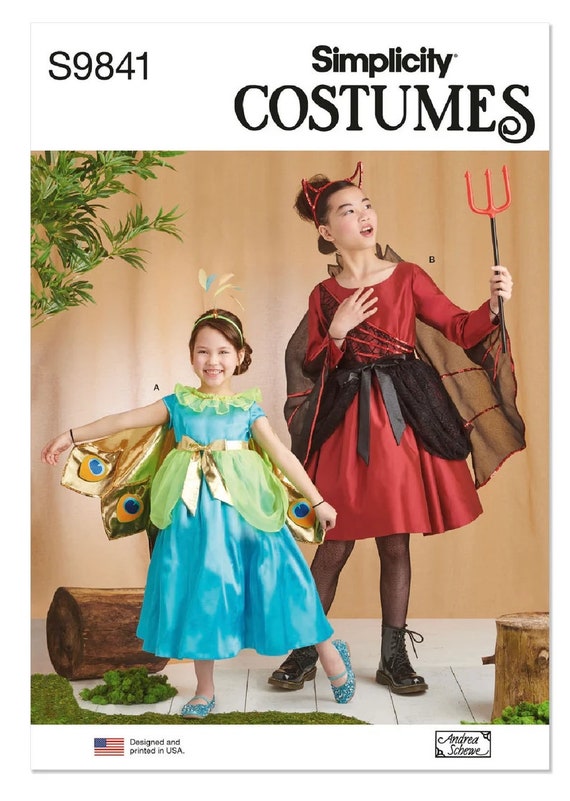 Simplicity Children's and Girls' Costumes by Andrea Schewe Designs R11921 /  S9841 - Size 3-6 or 7-14 - Etsy