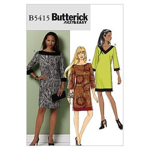 Butterick B5415 Size 4-14 or 16-26 Dresses Sewing Pattern  / Uncut/FF
