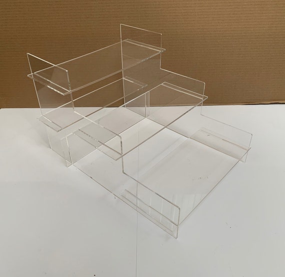 Clear Acrylic Stand, Display Stand, 3 Tier Shelf, Clear Stand Acrylic  Stand, Clear Acrylic, Shelf Organizer for Home Decor 