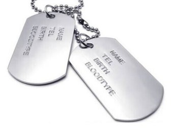 Army Name Necklace - Etsy