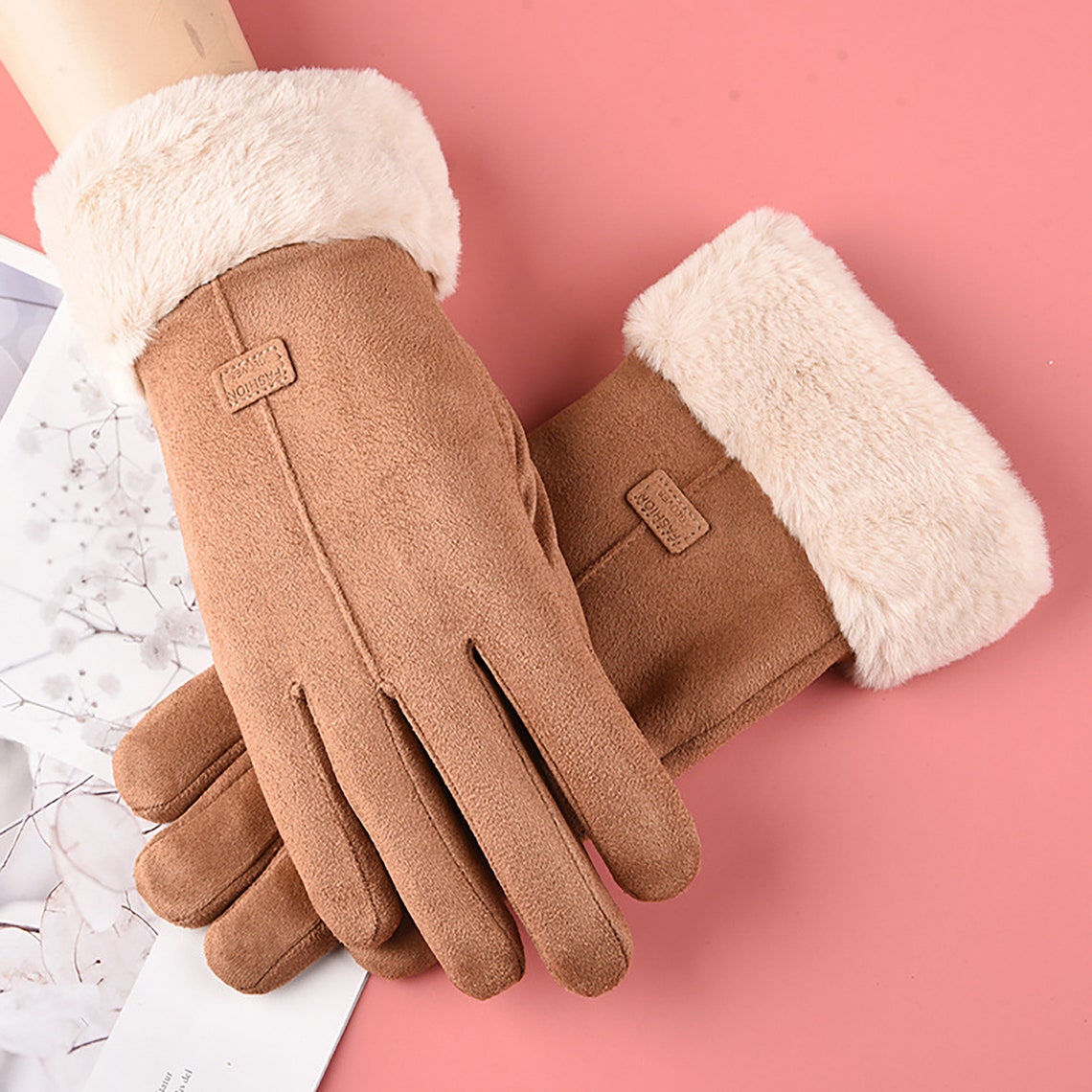 V Vincenza Windproof Sherpa Lined Winter Hand Gloves for Women Etsy