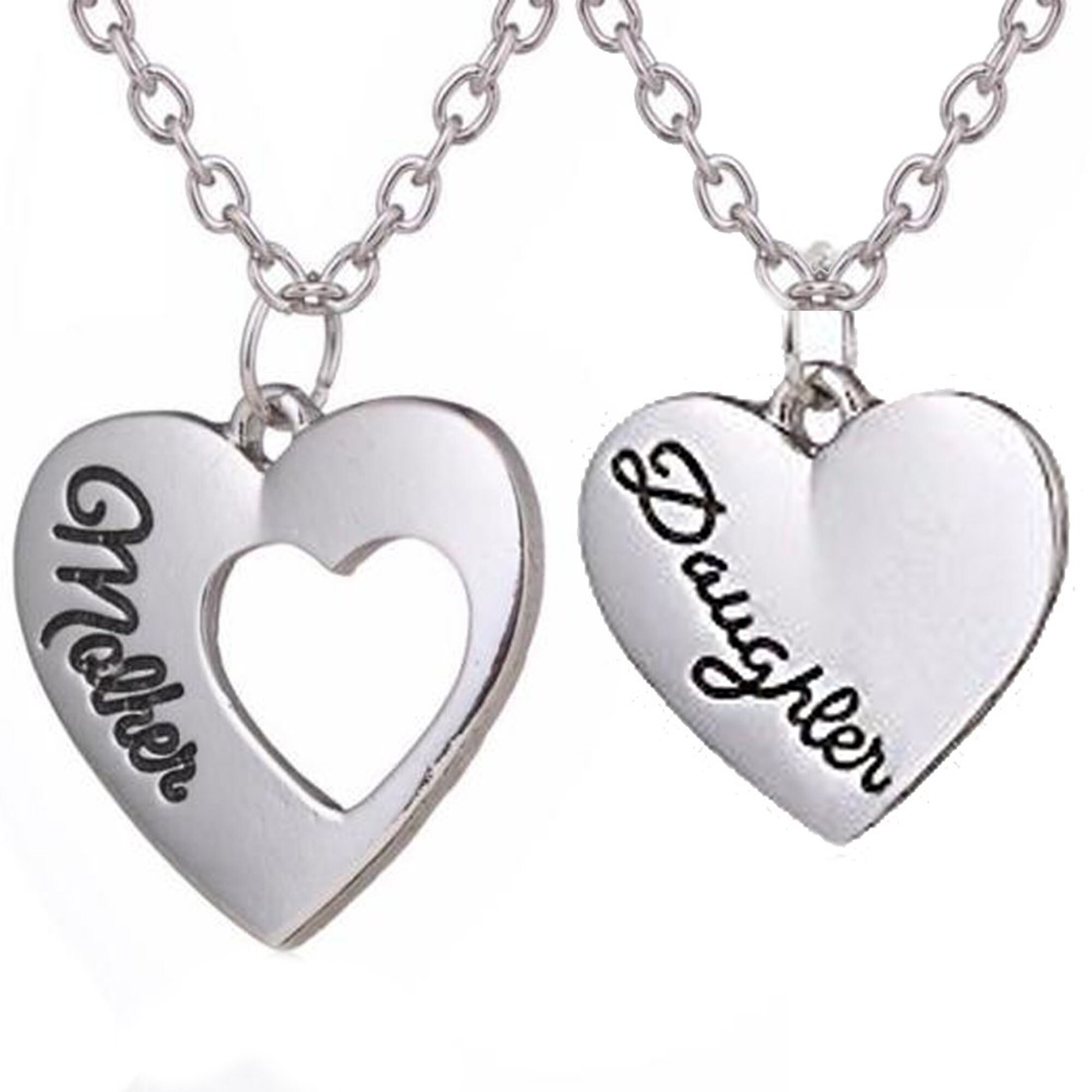 Personalised Two Heart Mother Daughter 