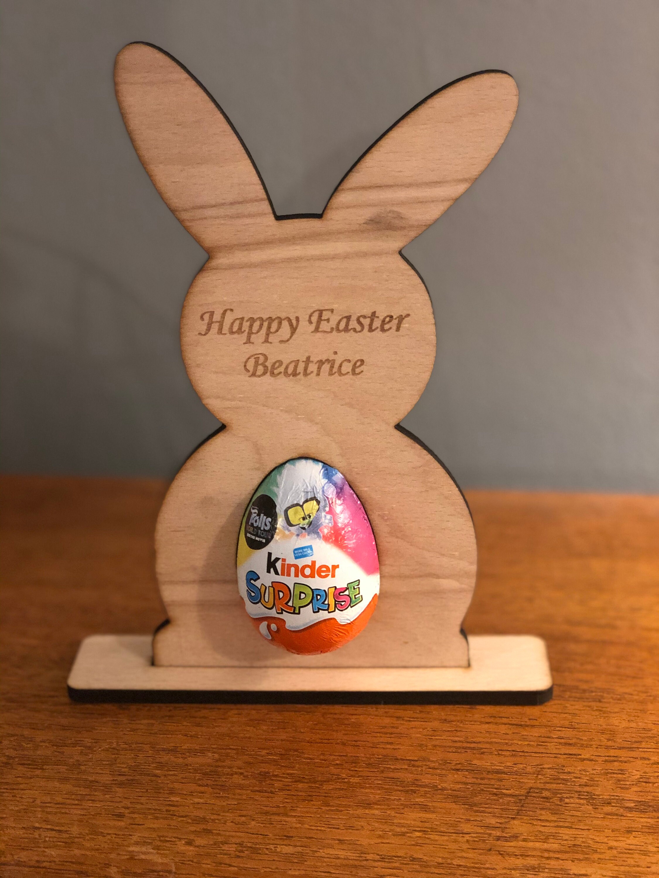 Cute Easter Kinder Egg Holder Bunny Shape Decoration Easter Etsy