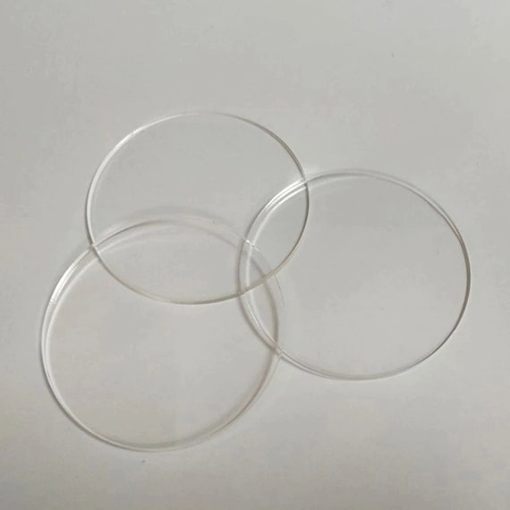 Laser Cut Clear Acrylic Plastic Circle Discs Perspex Sheet