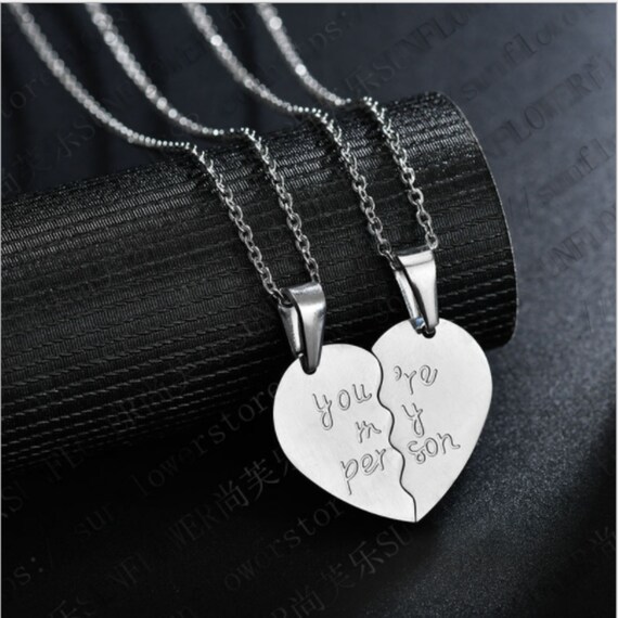 Half a heart hotsell necklace boyfriend girlfriend