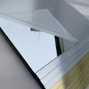 3mm Silver Acrylic Scratched Mirror Sheet Plastic Safety Mirror Child Safe