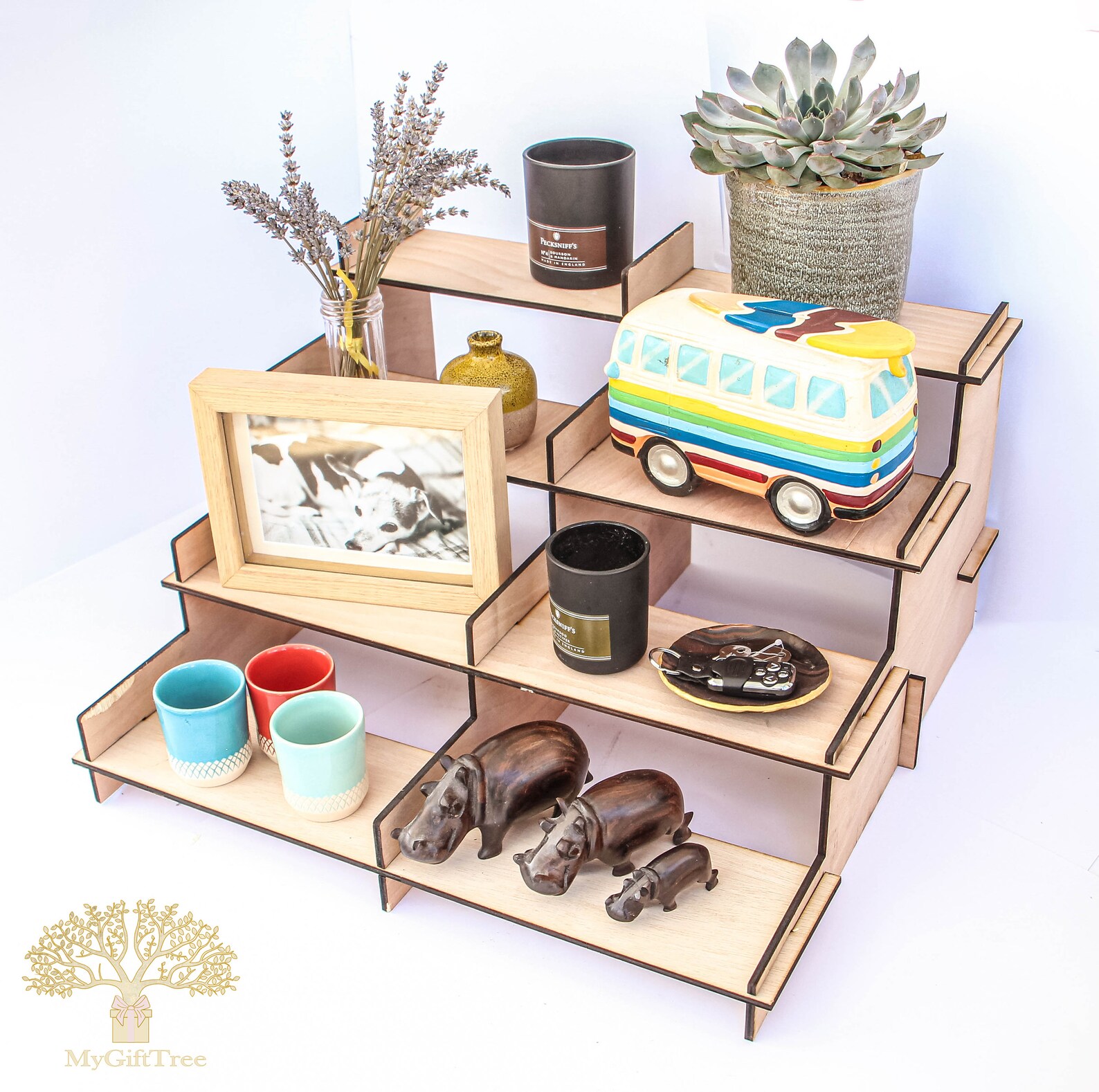 Personalised Shelf Wooden Shelf Display Stand 4 Tier Shelf Etsy UK