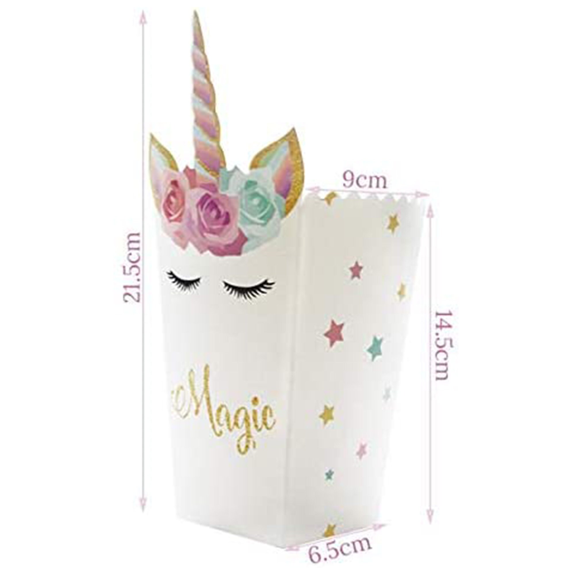 Unicorn Design Popcorn Box Magic Design Paper Box Popcorn | Etsy UK