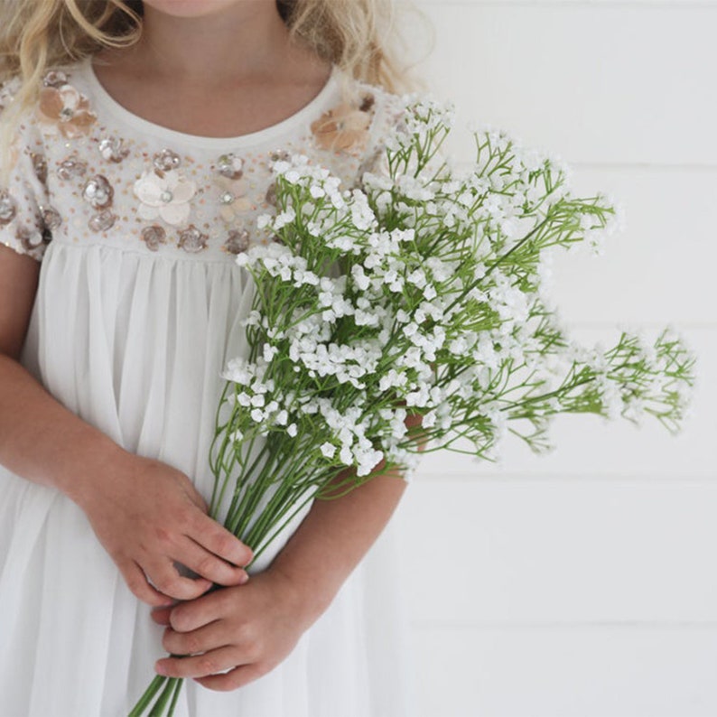 Single Stem Gypsophila Artificial Silk Flower Fake Flowers Etsy UK