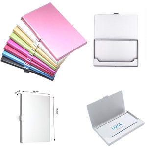 Personalised Business Card Holder - Light Card Case, Professional Pocket Wallet case for ID Cards, Credit Cards etc, Christmas Gift