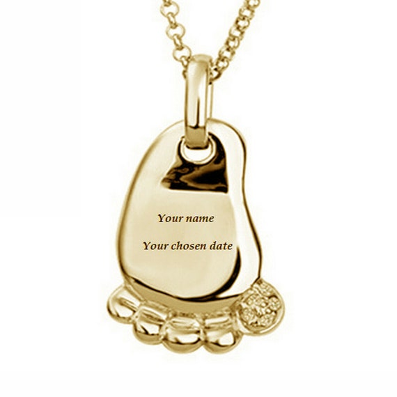 Personalised baby hot sale name necklace