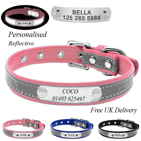 personalised reflective cat collars