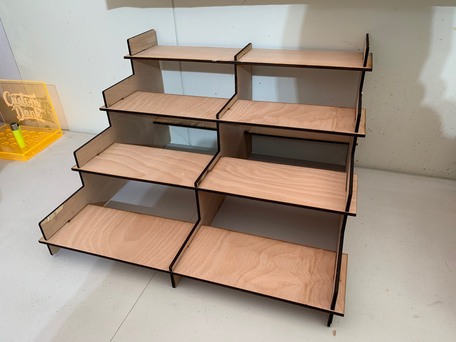 Personalised Shelf Wooden Shelf Display Stand 4 Tier Shelf Etsy UK