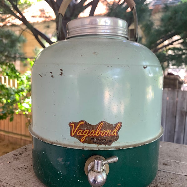 Vagabond Vintage Green Water Cooler/Thermos