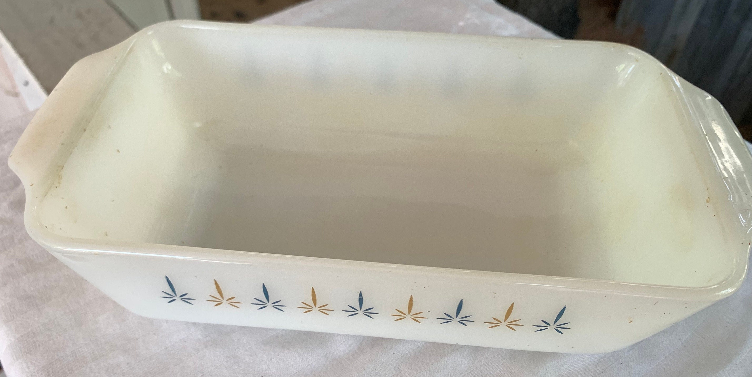 Vintage Fire King Loaf Pan Etsy
