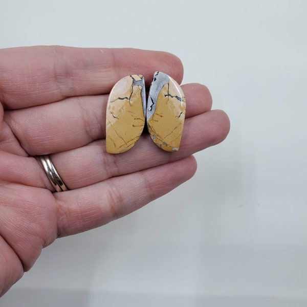 Jasper Stud Earrings Etsy