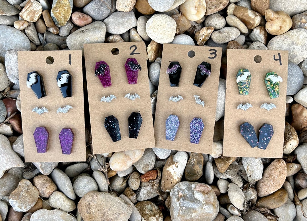 Bat and Coffin Earring Variety Pack Etsy