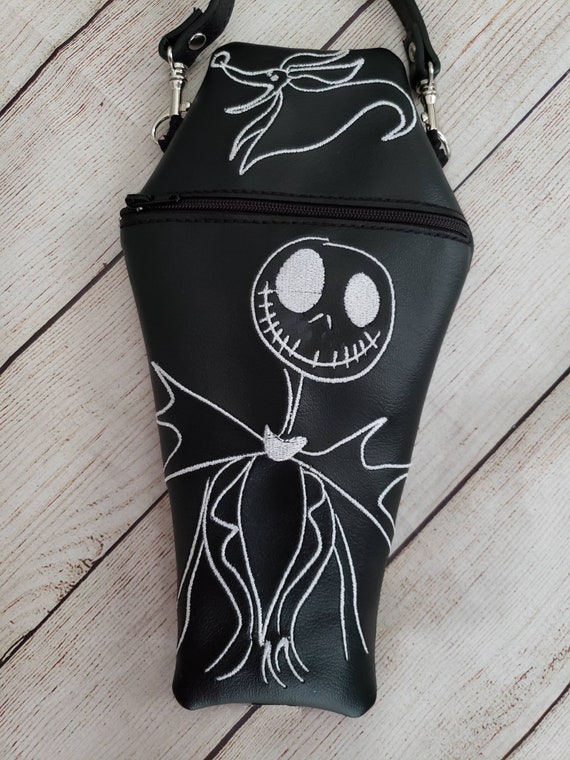 Trend Punk Style Skeleton Coffin Bag Gothic Bat Single Shoulder Bag Black  PU Leather Purse Crossbody Bag - AliExpress
