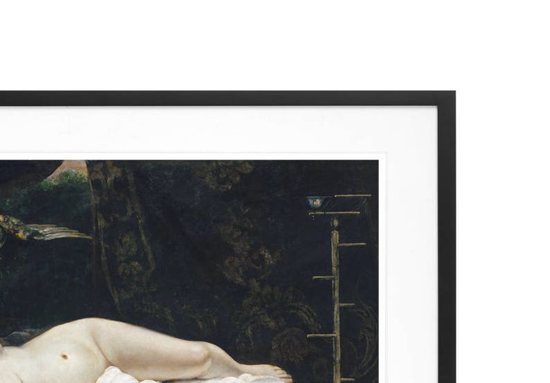 Woman with a Parrot Gustave Courbet 1866 French Realist Etsy