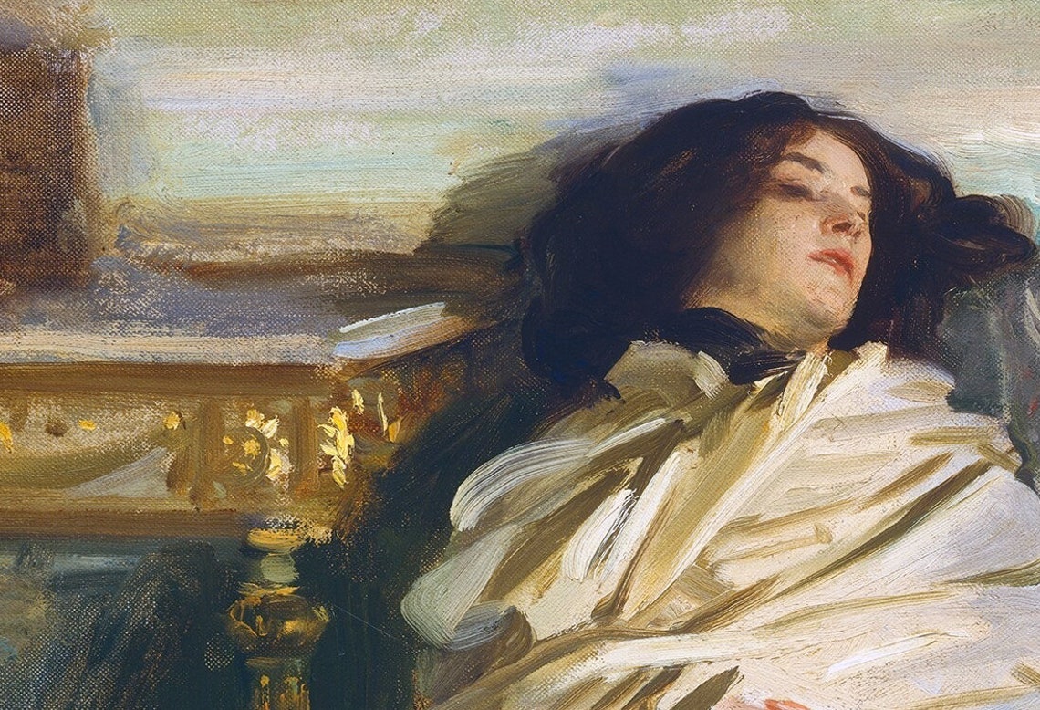 Nonchaloir Repose 1911 John Singer Sargent American Etsy