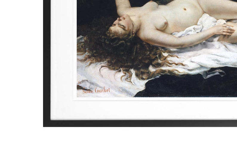 Woman with a Parrot Gustave Courbet 1866 French Realist Etsy