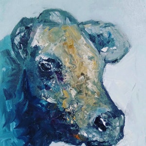 Original cow oil paintings, Angus cow painting, Jersey cow painting, Bramah cow painting