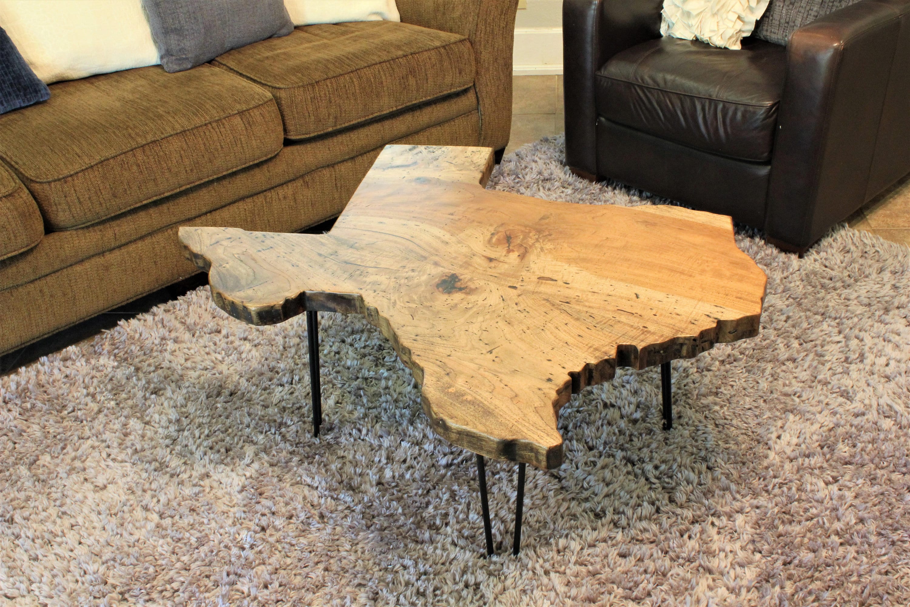 Texas State Pecan Coffee Table Etsy