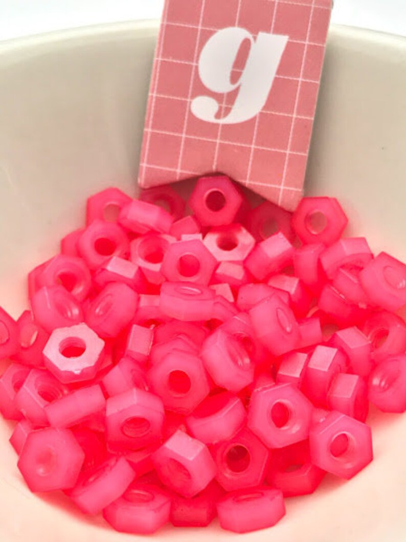 Colored Nylon Hex Nutsnylon Hex Nutsmultiple Colorsunisex Etsy