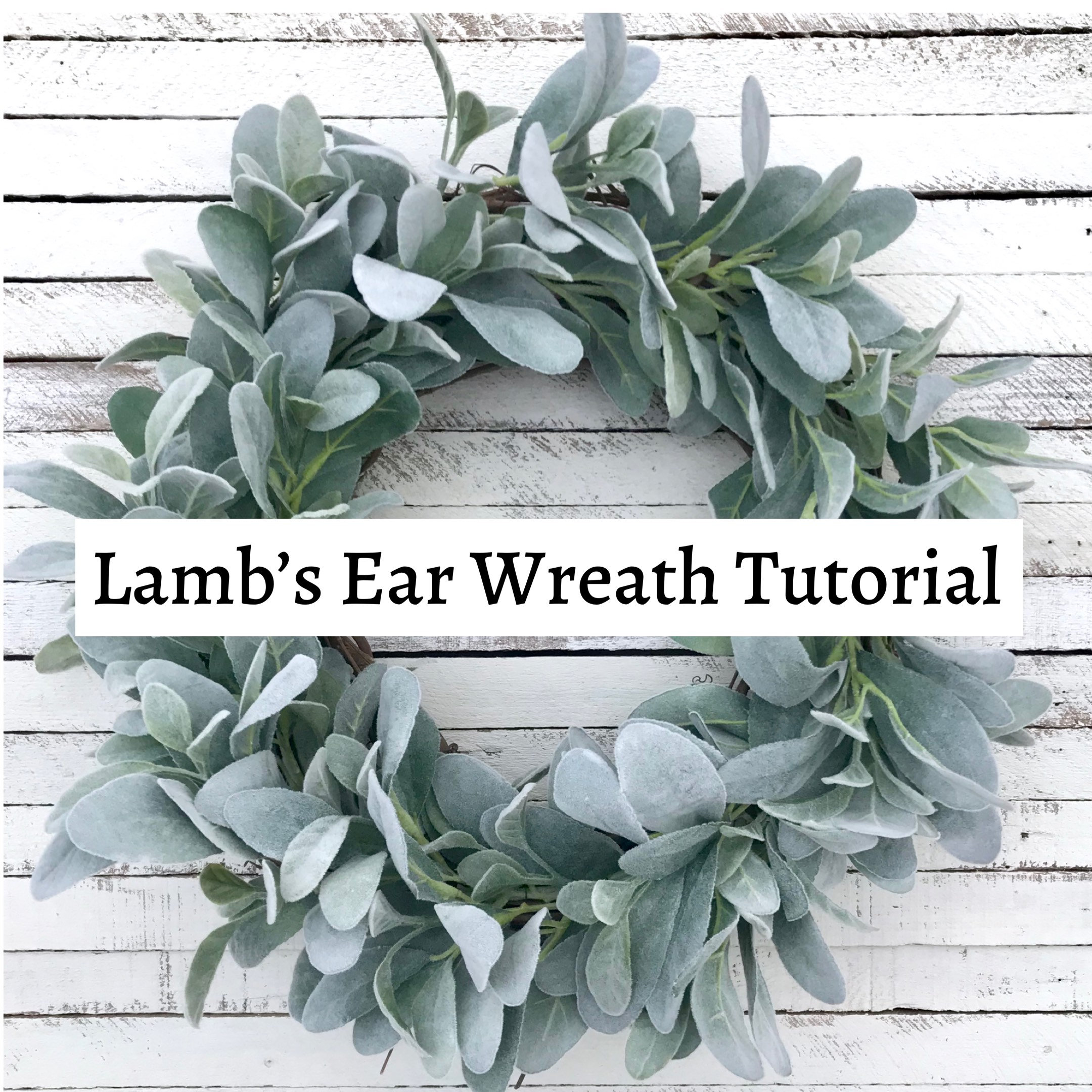 Lamb's Ear Wreath Tutorial How to Make a Lamb's Ear Etsy