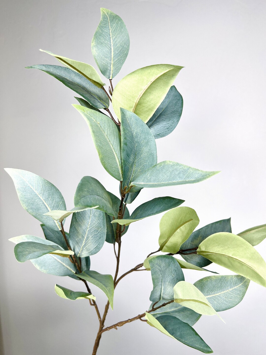 Green Eucalyptus Spray, Artificial Greenery Stem for Wreath Making or