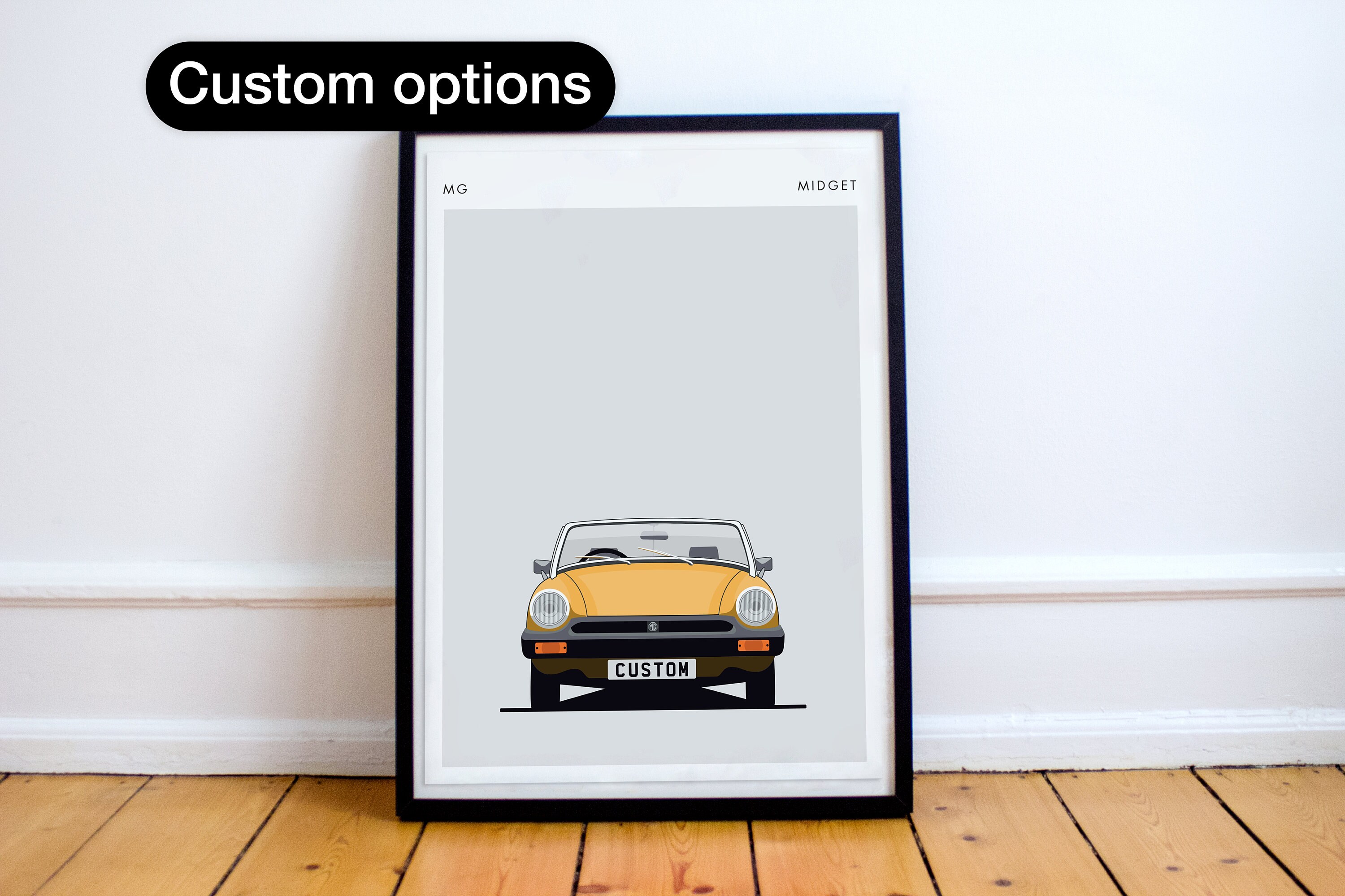 MG Midget MK2 Print - Custom reg / Custom colours / Digital file option available