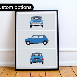 Impresión del Mini Cooper mk2 clásico: opción de archivo digital disponible