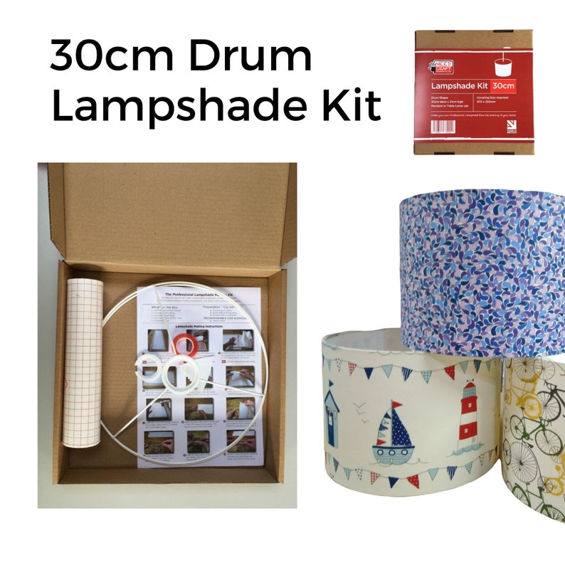 30cm Drum Lampshade Making Kit Make a Professional Quality Etsy UK