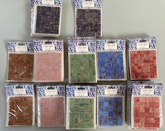 Mosaic Craft Tiles Self Adhesive Peel Off Squares Assorted Colours and Sizes